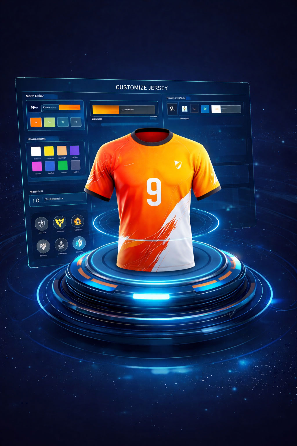 3D jersey customization example