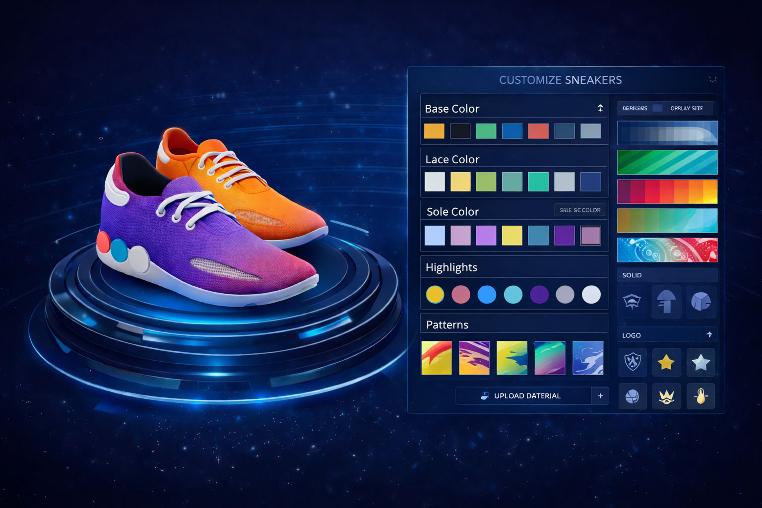 3D shoe product configurator example